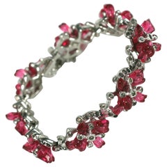 Pulsera de eslabones con ensalada de frutas florales De Rosa Rare