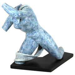 De Rosa for San Paolo Italian Glazed Ceramic Sculpture of Female Nude