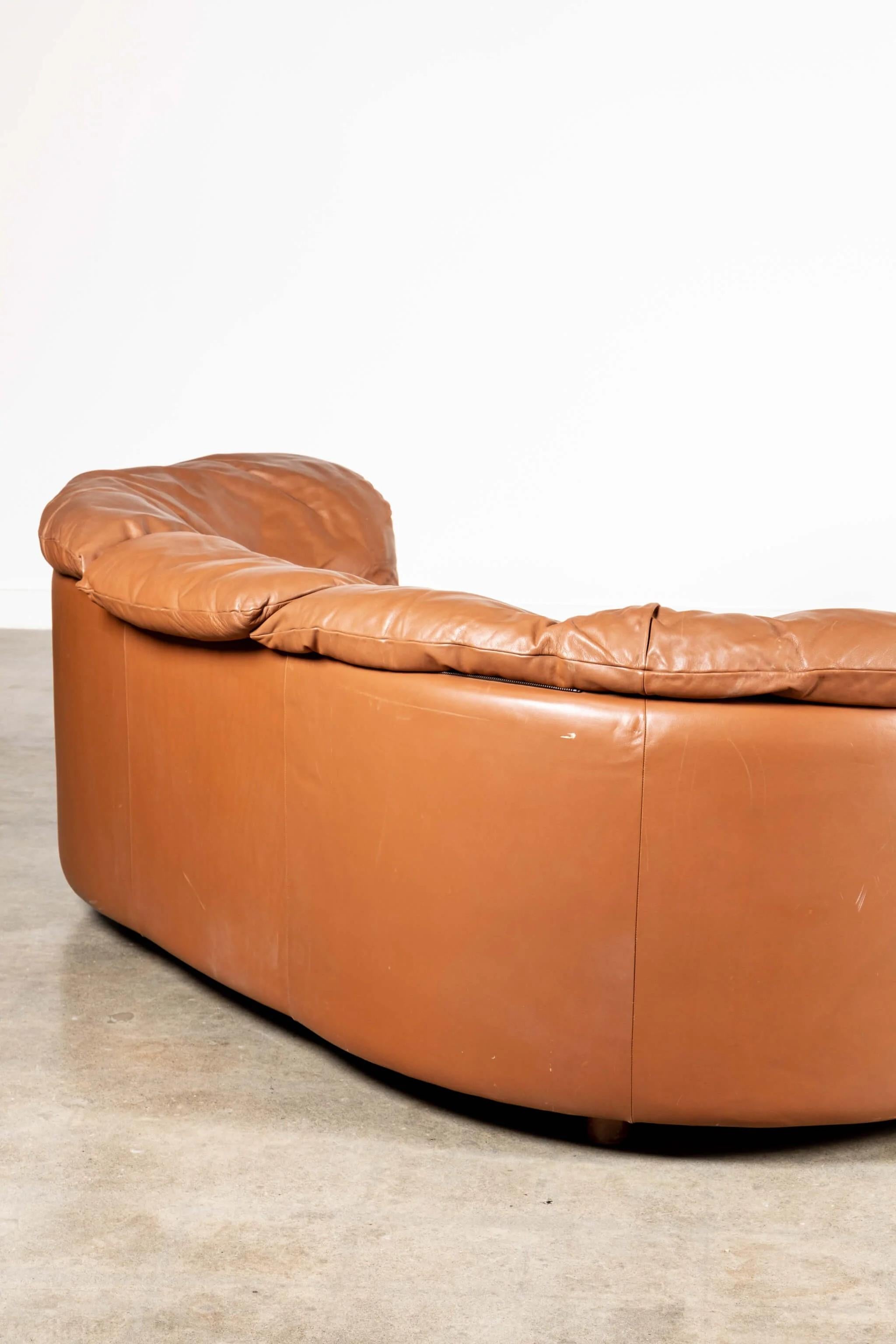 De Sede 1980s 2-Piece Leather Corner Sofa For Sale 6