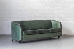 De Sede 3-Seater Sofa in Green Leather, Switzerland, 1970’s