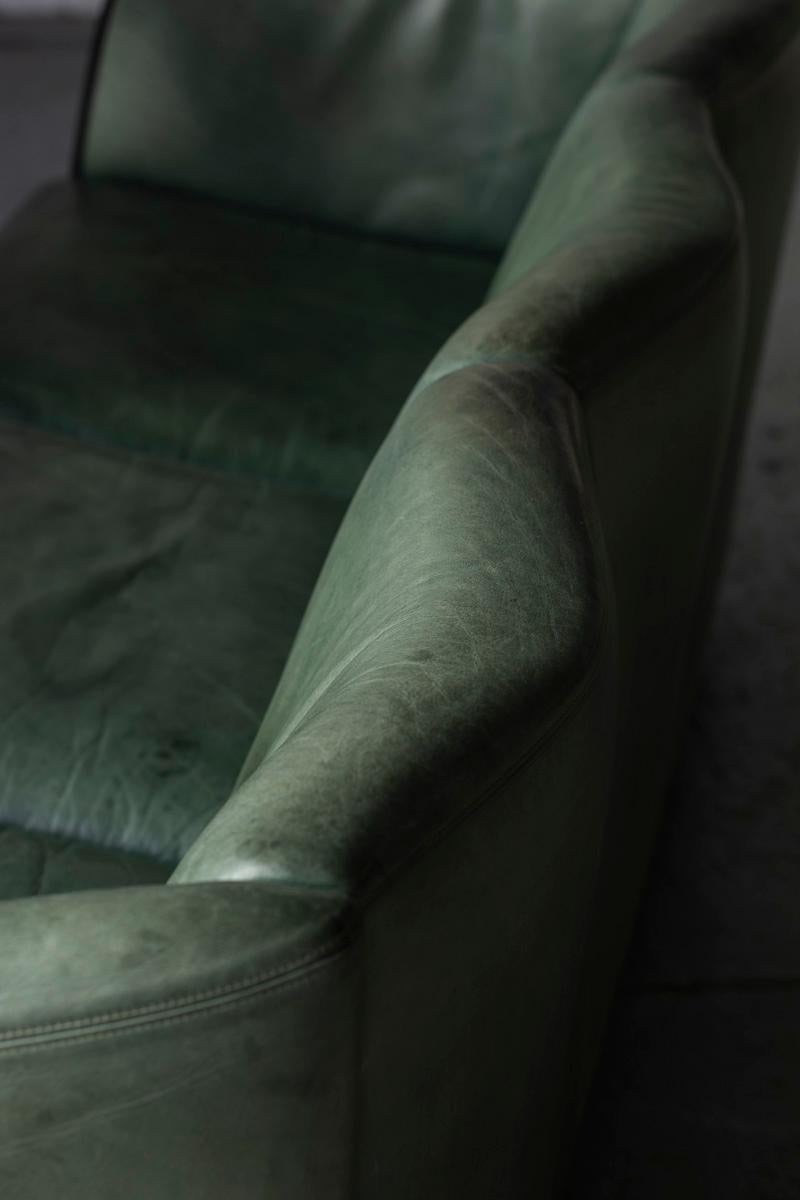 De Sede 3-Seater Sofa in Green Leather, Switzerland, 1970’s 3