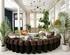 De Sede 600 Non Stop Chocolate Brown 18 Element Sofa, 1970s