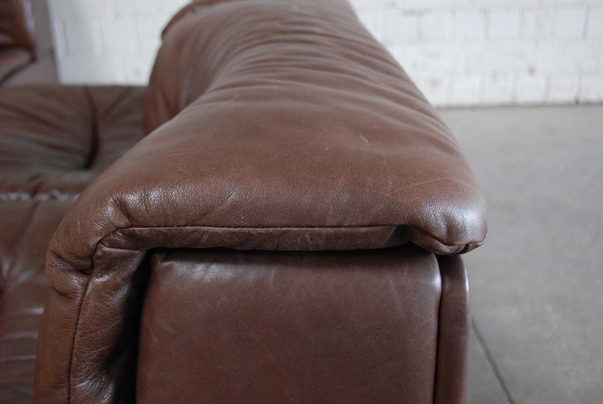 De Sede DS- 14  6x Modul Vintage Leather Sofa Brown 10