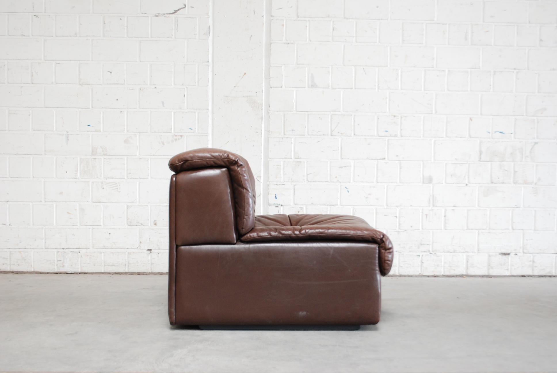 De Sede DS- 14  6x Modul Vintage Leather Sofa Brown 13