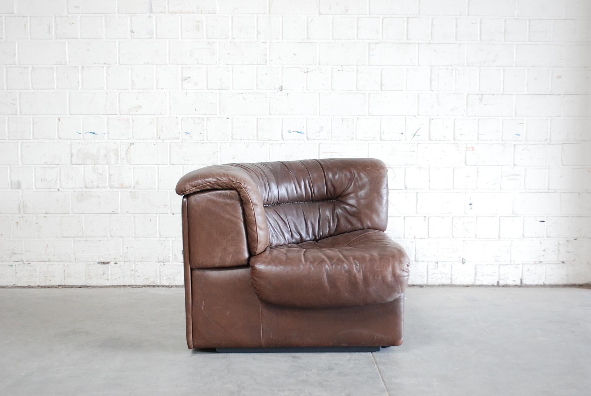 De Sede DS- 14  6x Modul Vintage Leather Sofa Brown 1