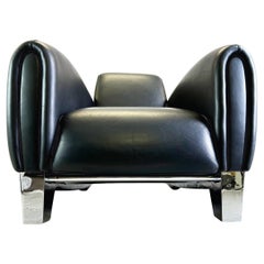 Poltrona de Sede DS 57 Bugatti Franz Romero in pelle nera