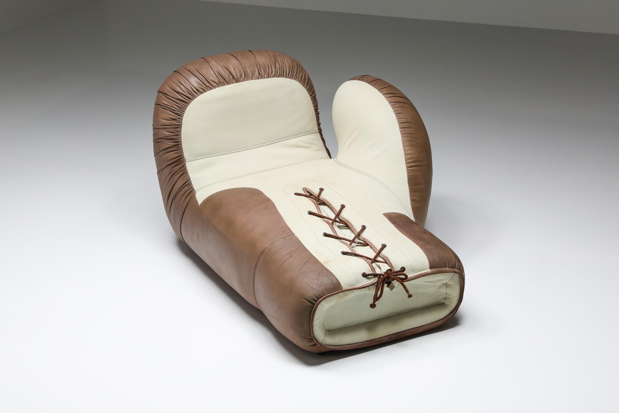 Post-Modern De Sede Boxing Glove Sectional Sofa, Lounge Chair DS-2878, Swiss Design, 1978