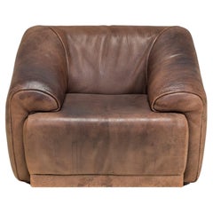 Vintage De Sede Brown Buffalo Leather Armchair, 1970s