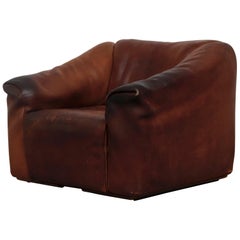 De Sede Brown Leather DS47 Lounge Chair De Sede Brown Leather DS47 Lounge Chair