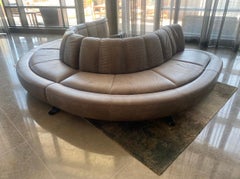 De Sede, Grey Leather Landscaped Sofa, Model DS-1064 by Hugo De Ruiter, 2008