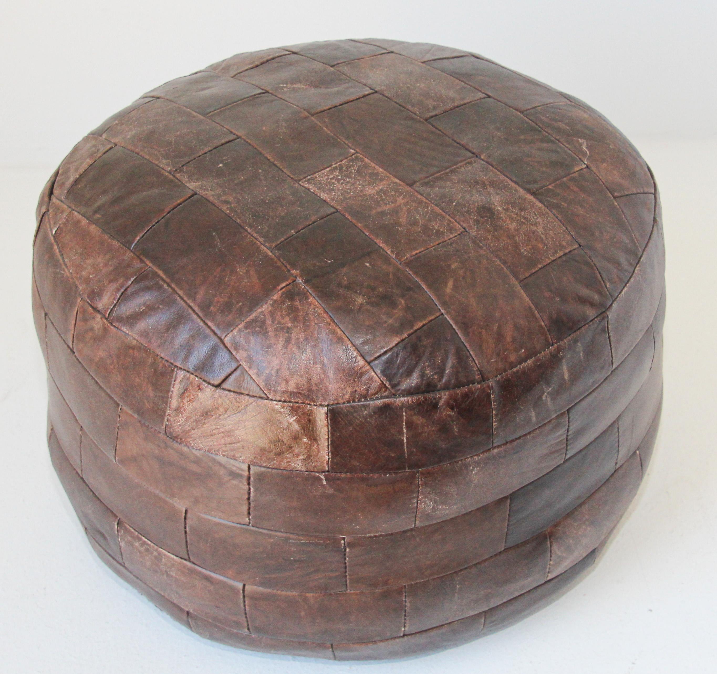 De Sede Vintage Brown Leather Ottoman 11