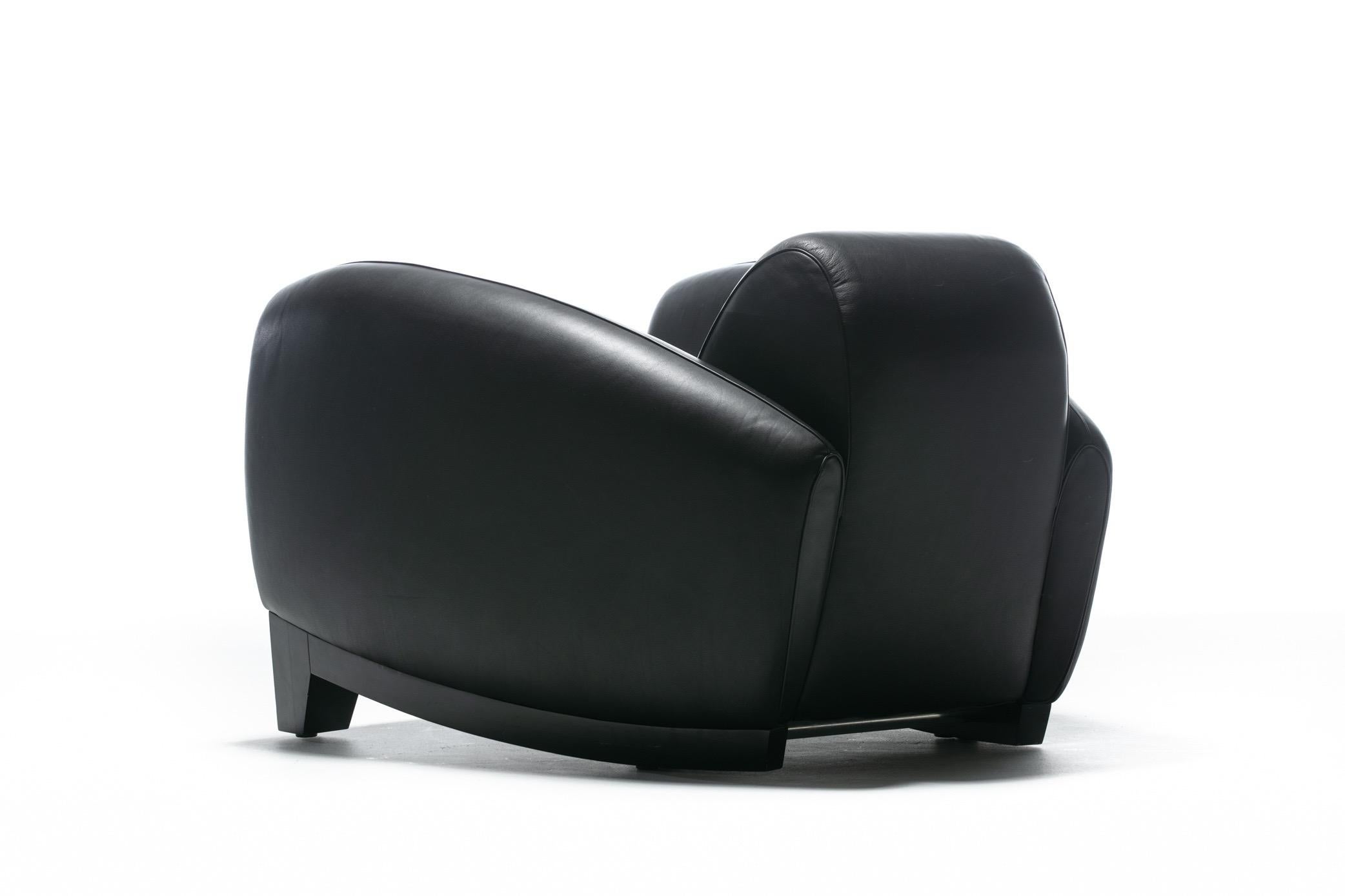 De Sede Bugatti Chair by Franz Romero in Black High Grade Leather, circa 1980s 4