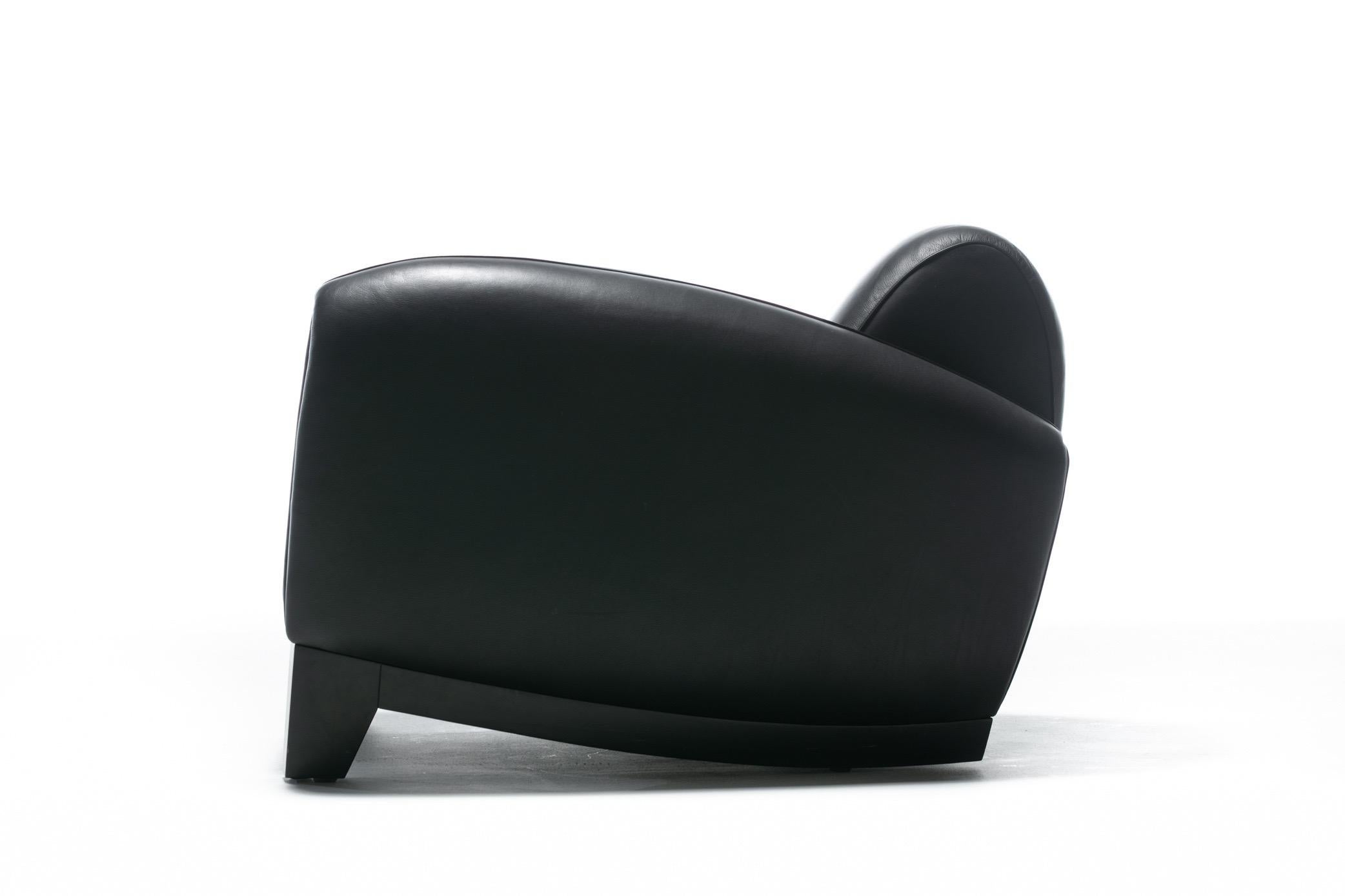 De Sede Bugatti Chair by Franz Romero in Black High Grade Leather, circa 1980s 5