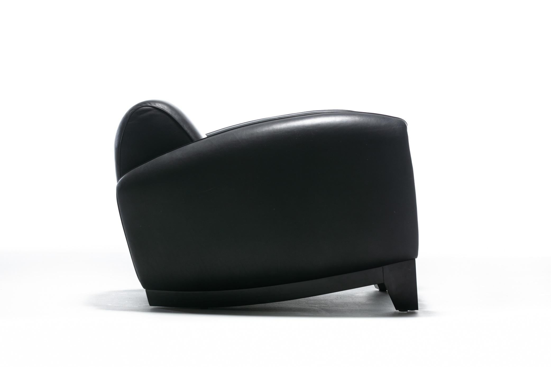 De Sede Bugatti Chair by Franz Romero in Black High Grade Leather, circa 1980s 1