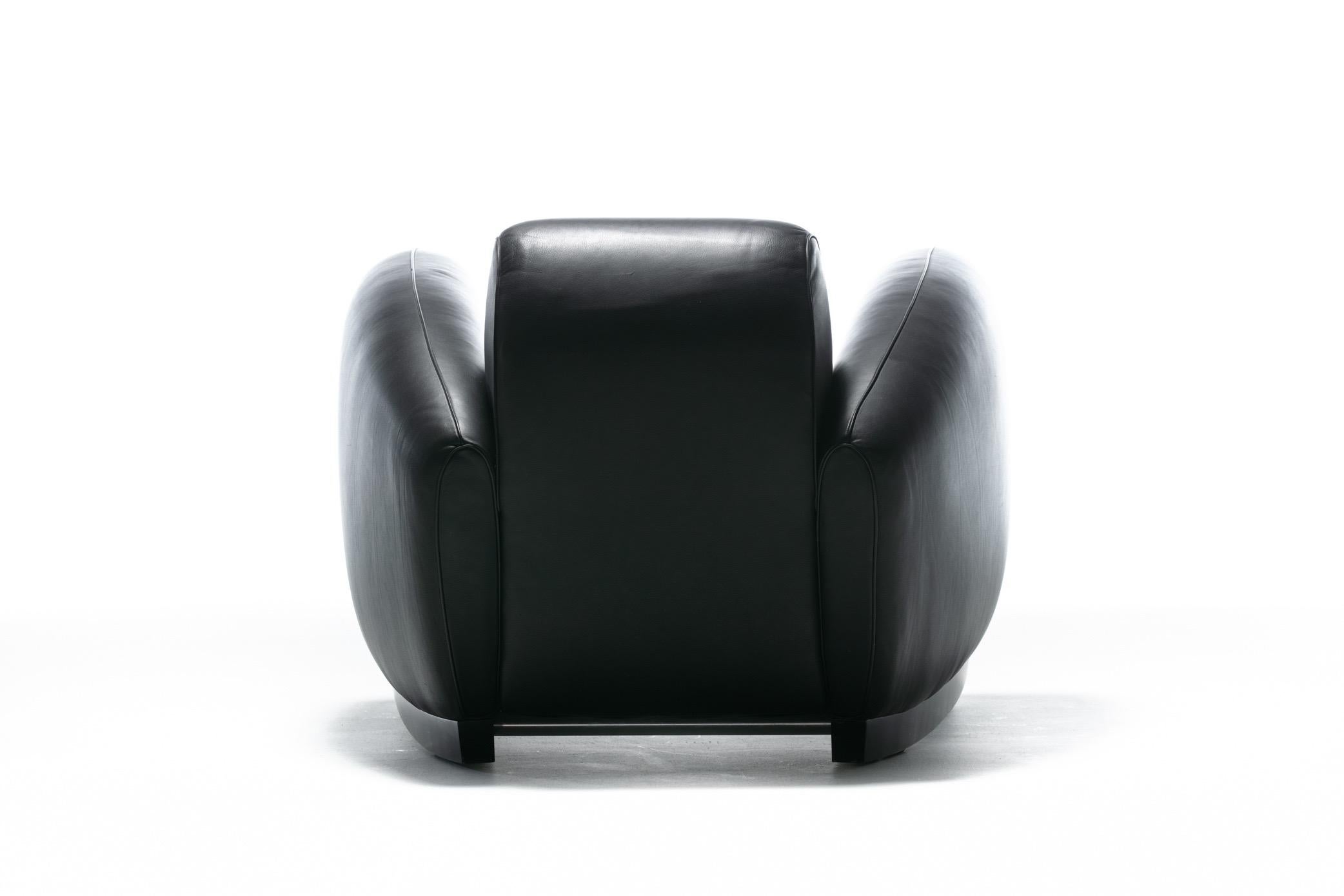 De Sede Bugatti Chair by Franz Romero in Black High Grade Leather, circa 1980s 3