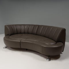 De Sede by Hugo de Ruiter Grey Leather DS-164/29 Sofa