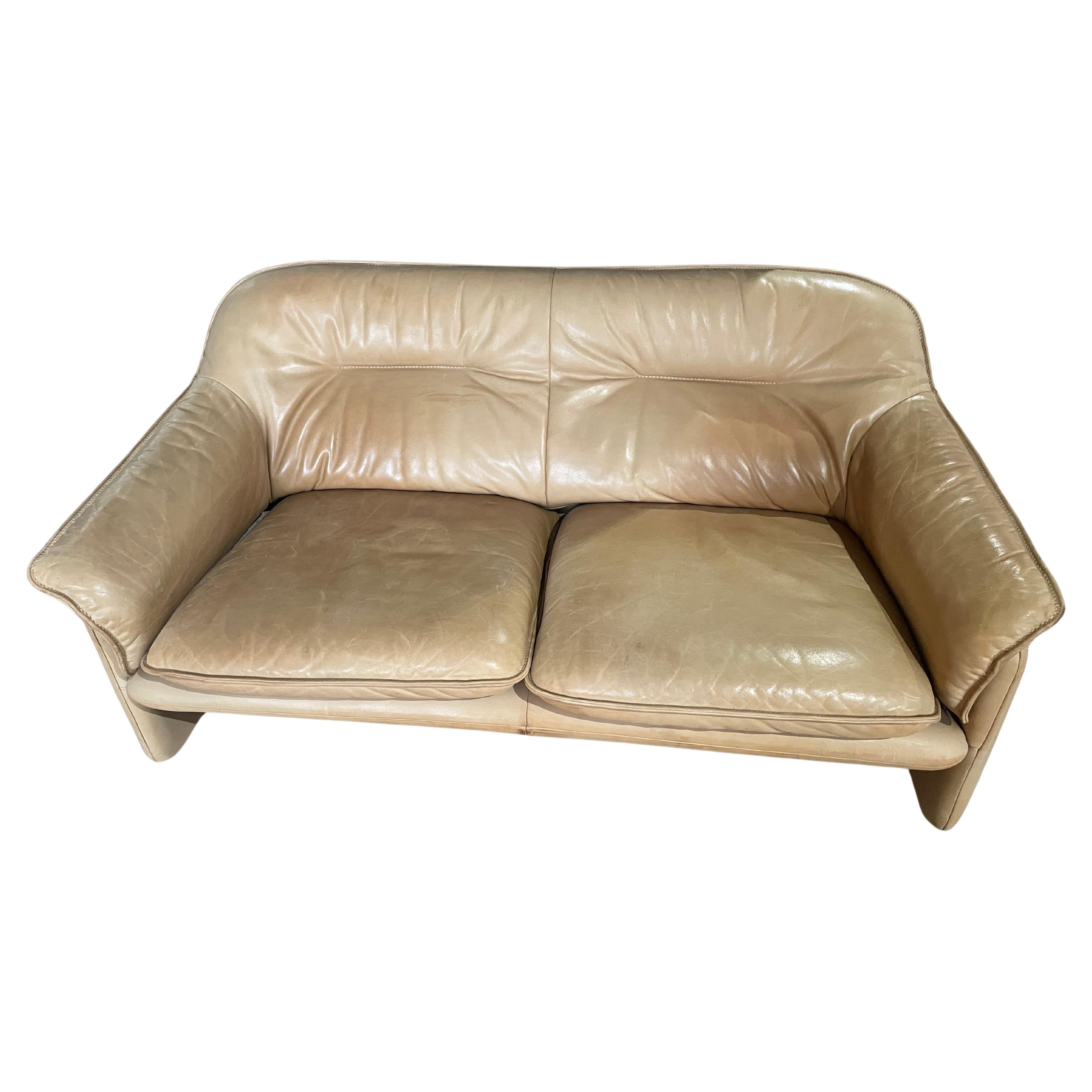 De Sede Camel Leather Sofa