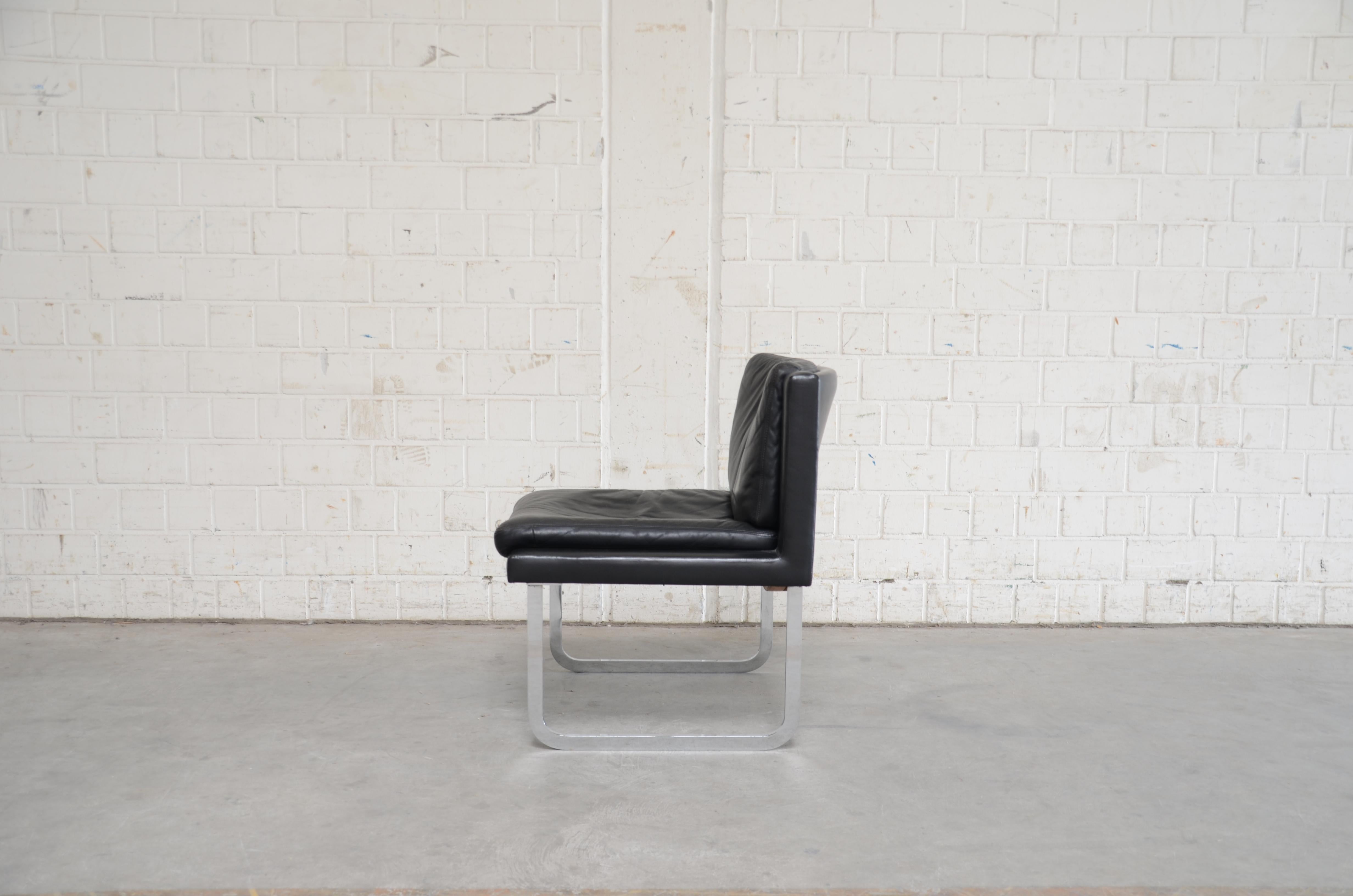 Leather De Sede Chair RH 201 by Robert Haussmann