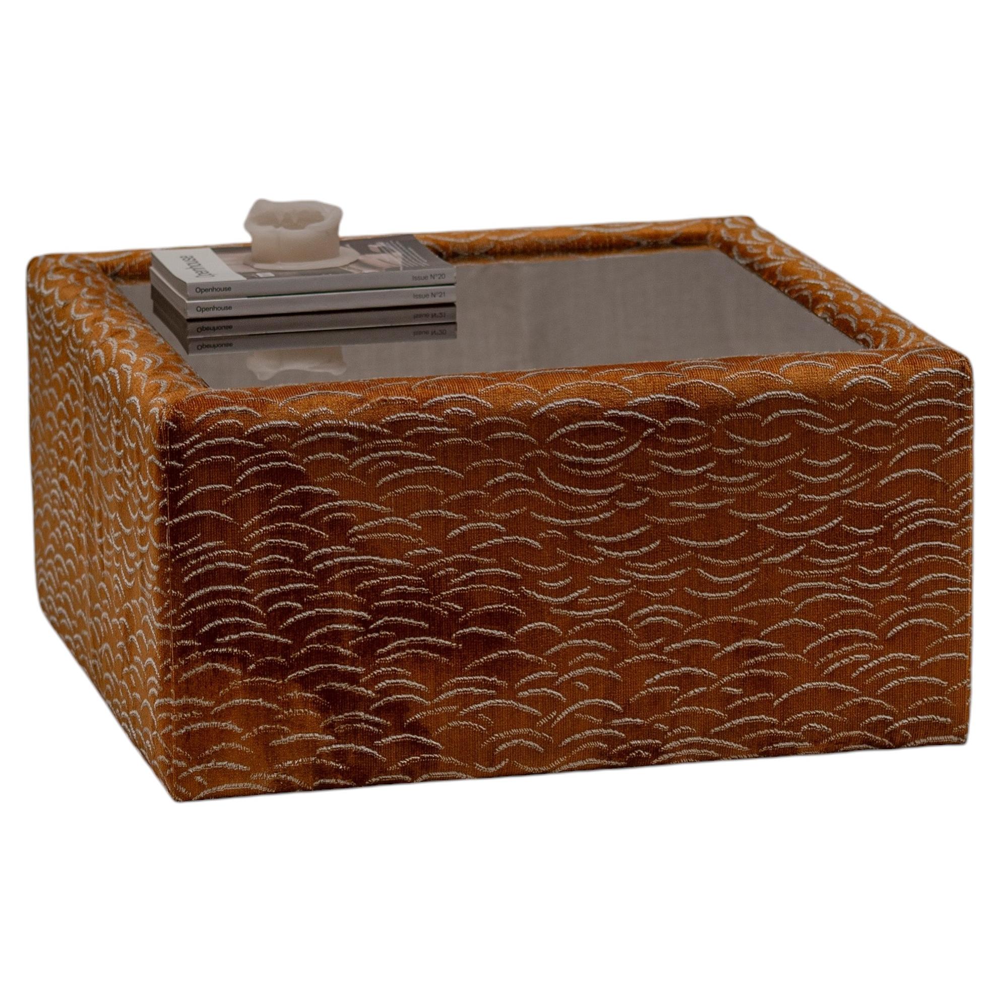 De Sede Coffee Table — Pierre Frey Jacquard Upholstery For Sale