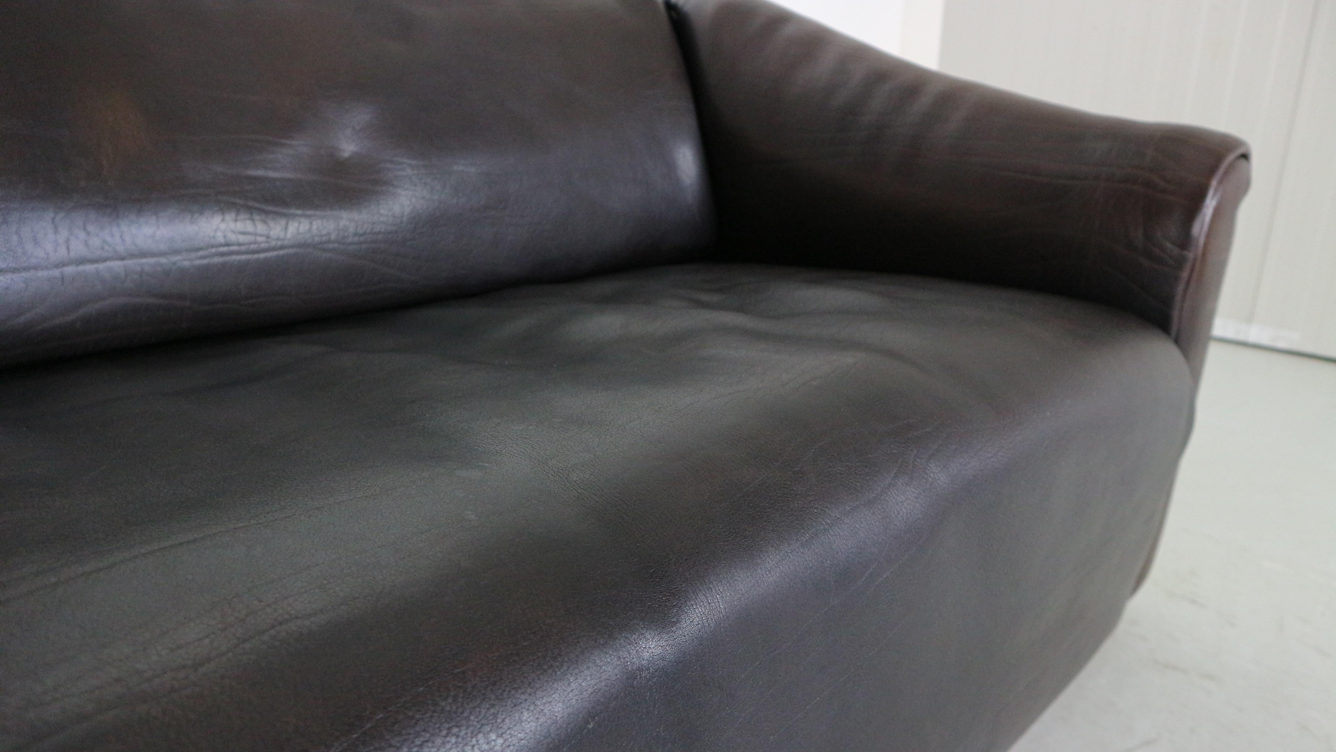 De Sede Dark Brown Buffalo Leather 2-Seater 