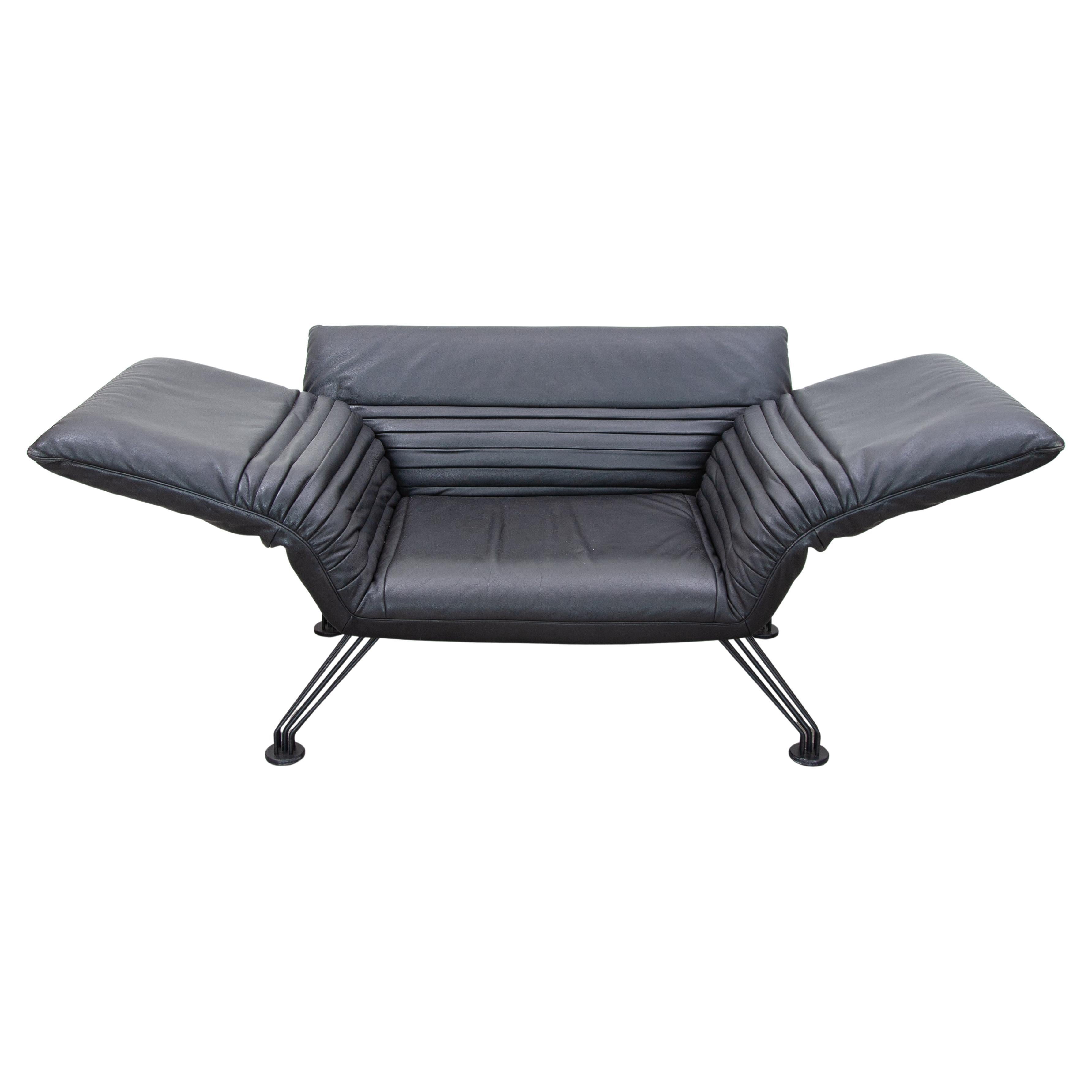 De Sede Daybed, Lounge Chair designed by Winfried Totzek Model "DS-142" Black For Sale