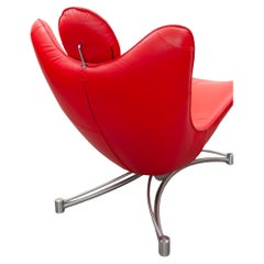 De Sede Daybed, Red Leather, DS151 design Jane Worthington.