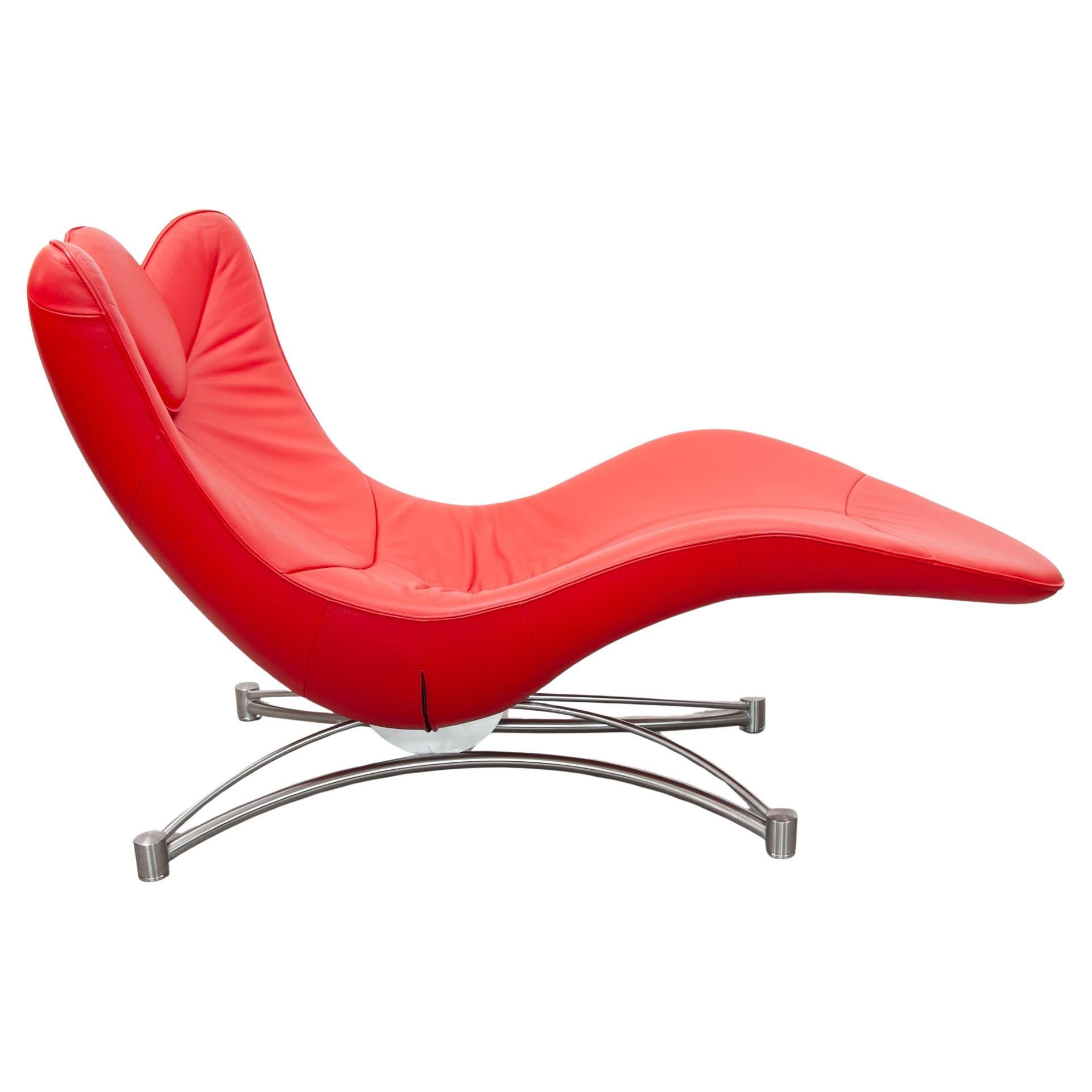 De Sede Daybed, Red Leather, DS151 design Jane Worthington. For Sale