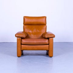 De Sede Designer Armchair Leather Brown Function Recliner