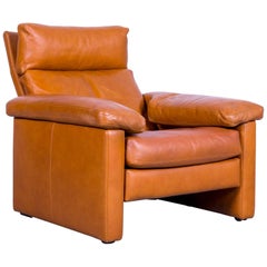 De Sede Designer Armchair Leather Brown Function Recliner