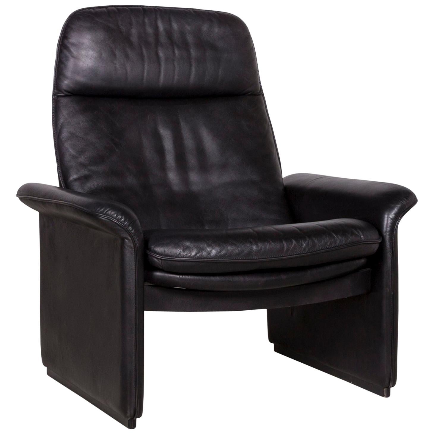 De Sede Designer Ds 50 Leather Relax Armchair Chair Black Modern For Sale