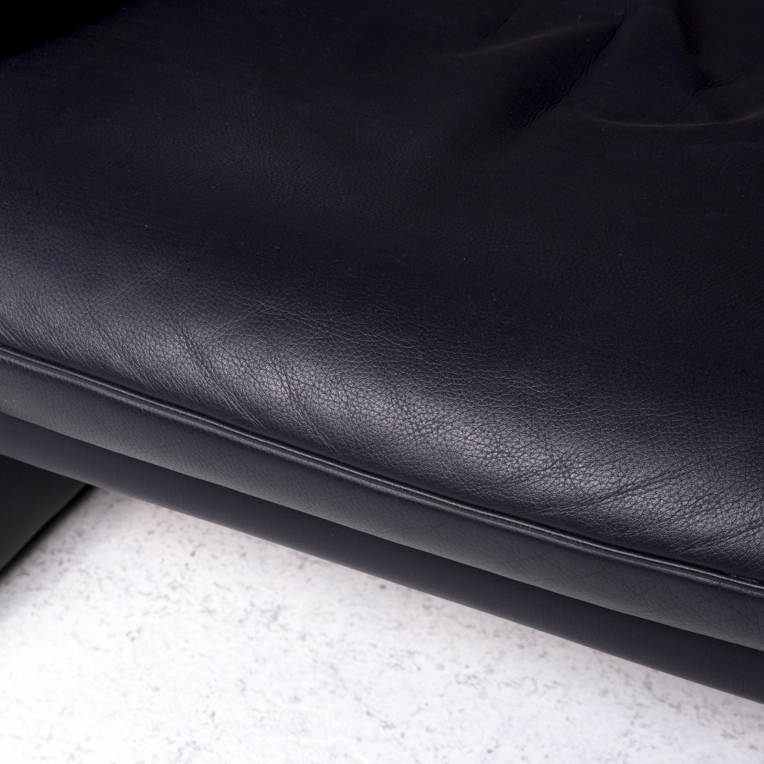 De Sede Designer Leather Armchair Black Armchair In Good Condition For Sale In Cologne, DE