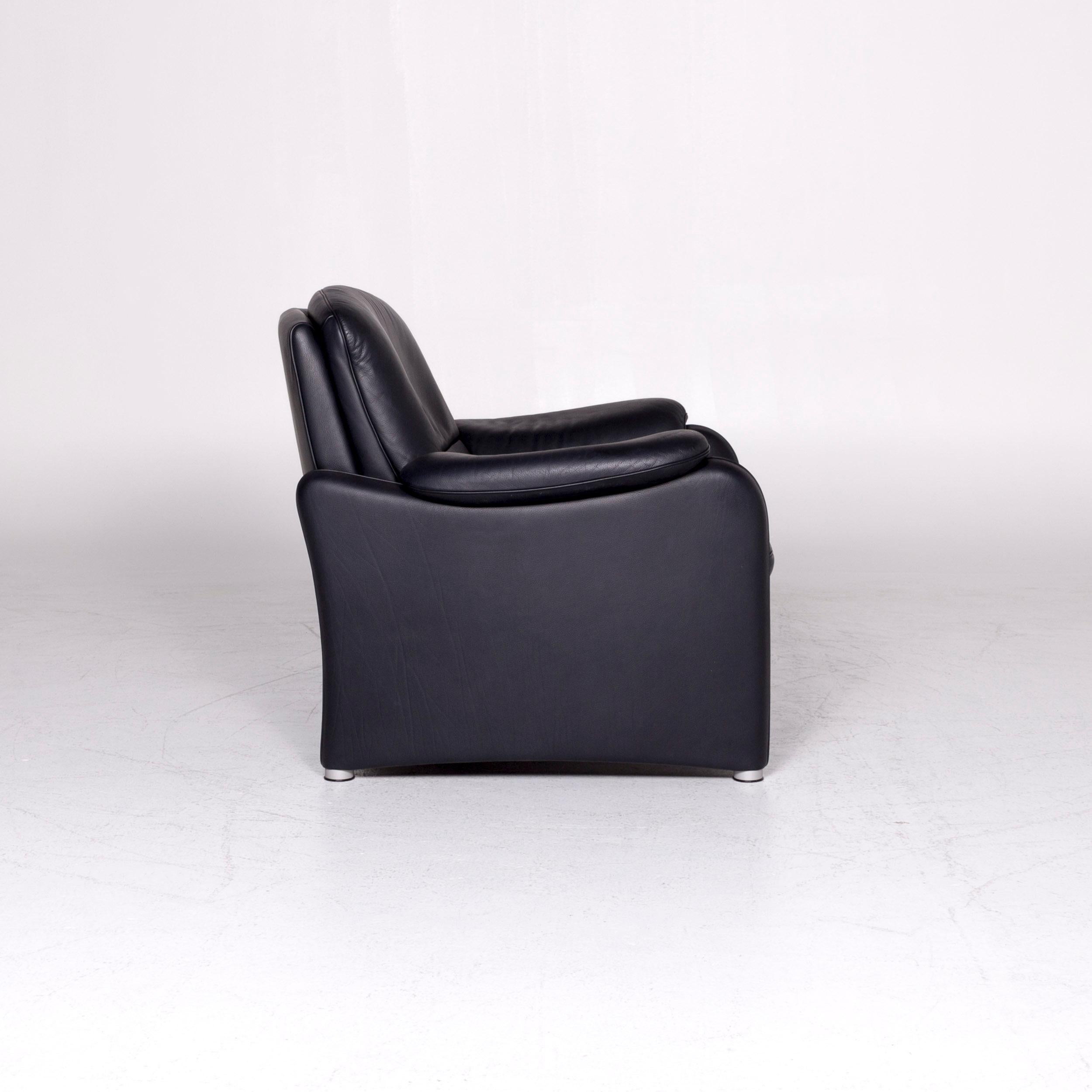 De Sede Designer Leather Armchair Black Armchair For Sale 2