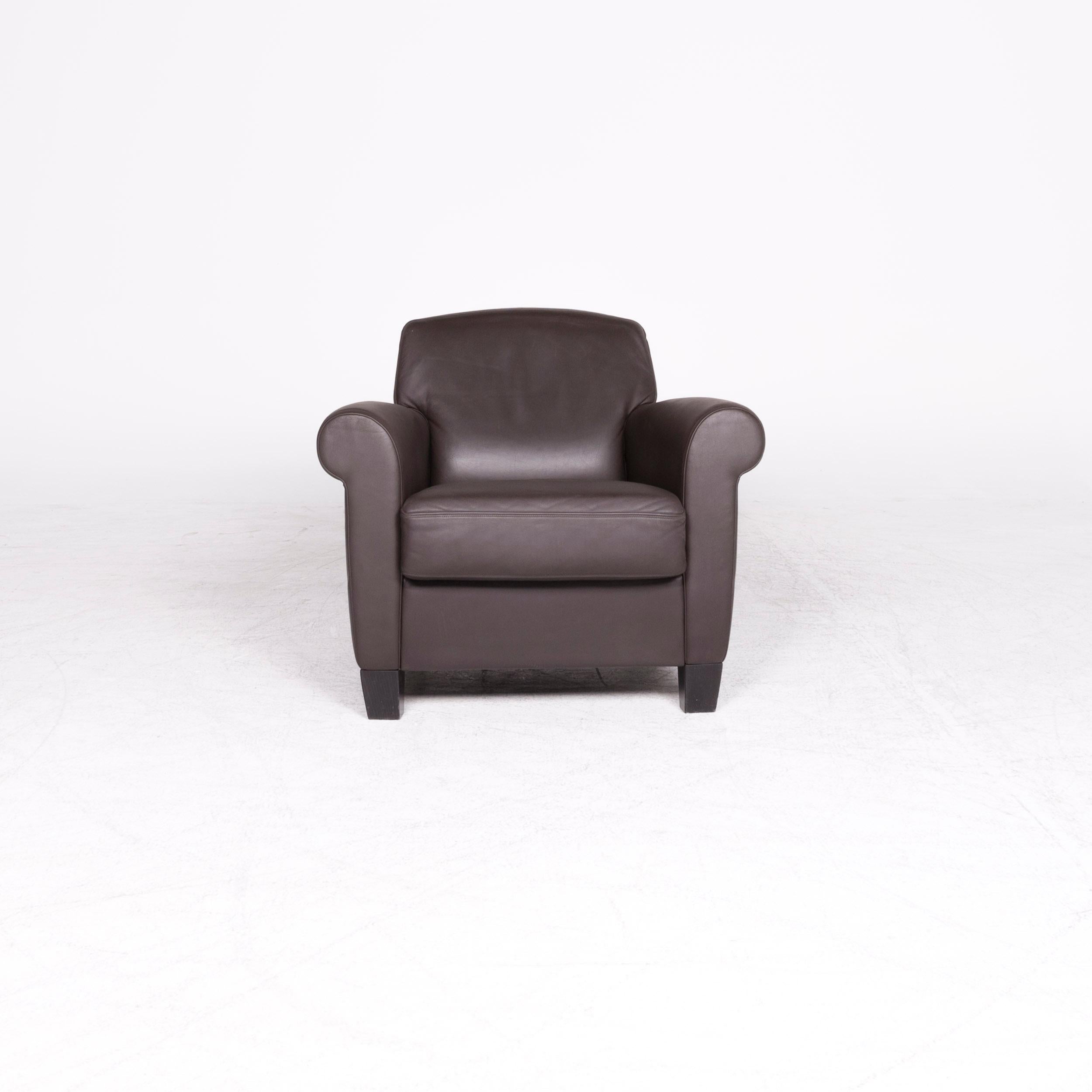 Modern De Sede Designer Leather Armchair Brown Genuine Leather Chair