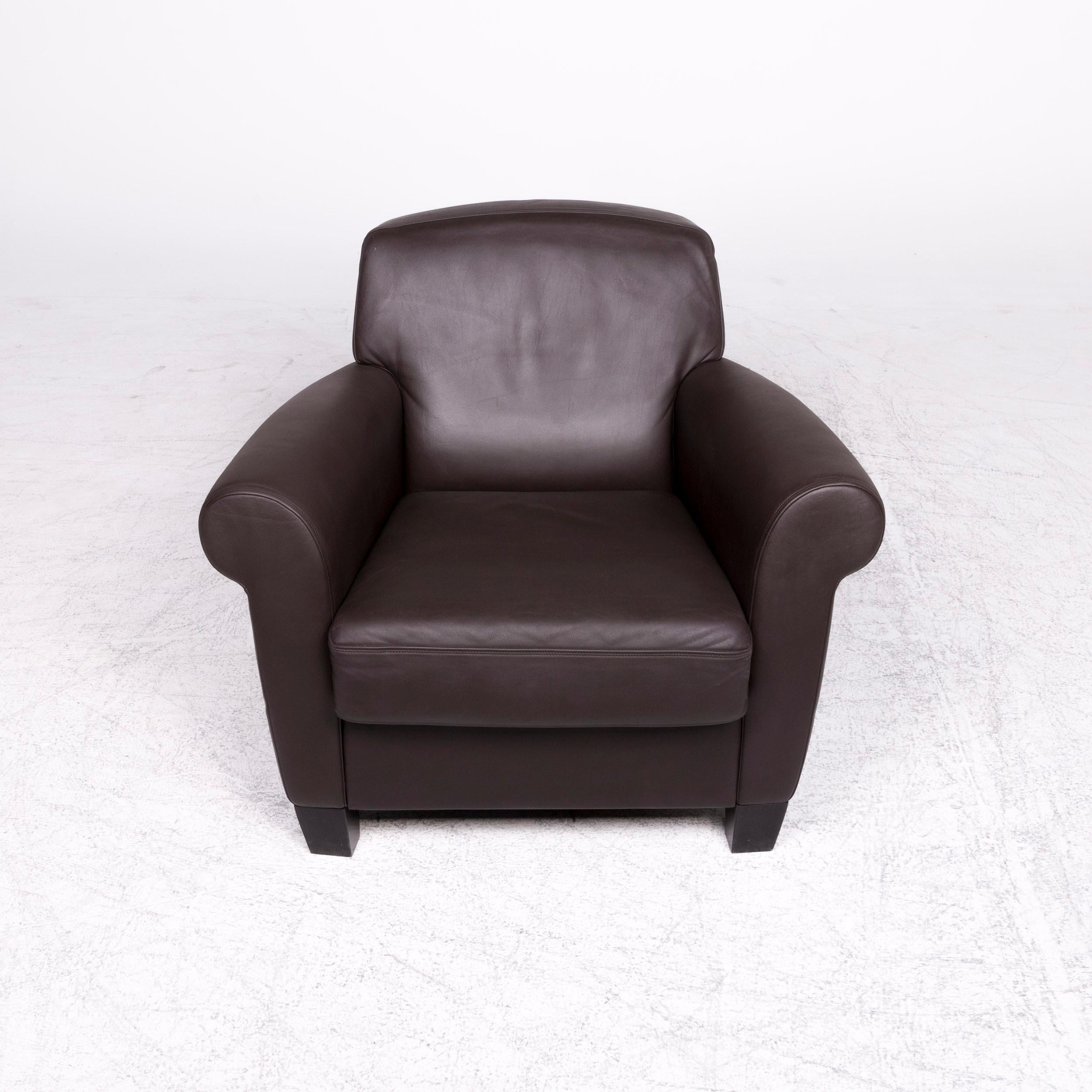 De Sede Designer Leather Armchair Brown Genuine Leather Chair (21. Jahrhundert und zeitgenössisch)