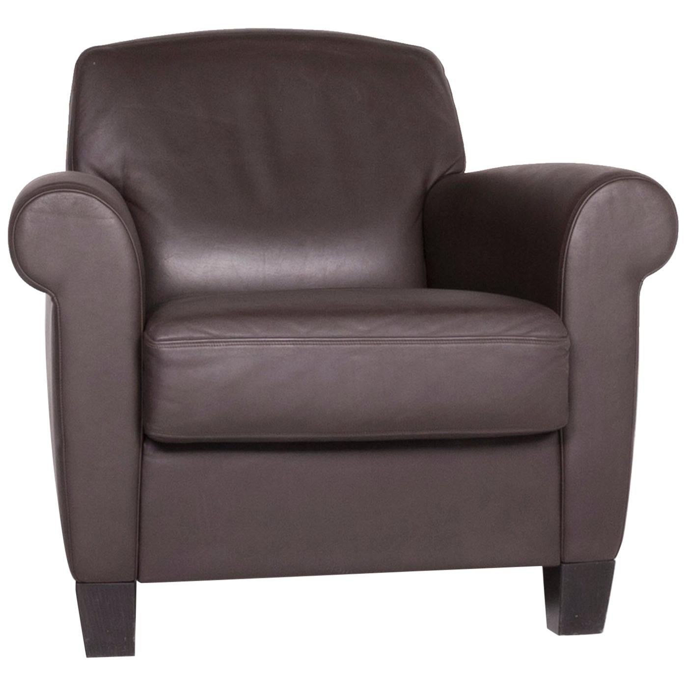 De Sede Designer Leather Armchair Brown Genuine Leather Chair
