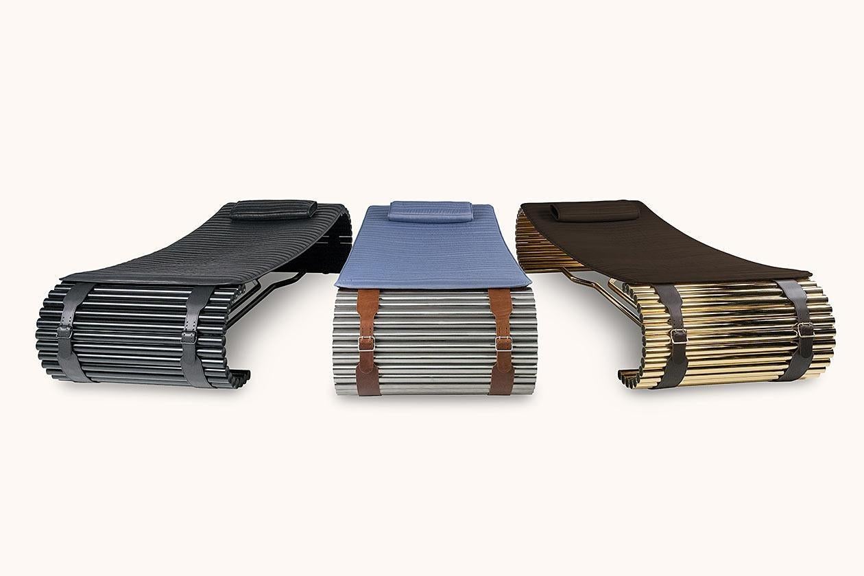 Chaise inclinable DS-1000 de De Sede en tissu Pacific par De Sede Design- Team Neuf - En vente à Brooklyn, NY