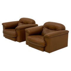 De Sede DS-101 camel brown vintage armchairs