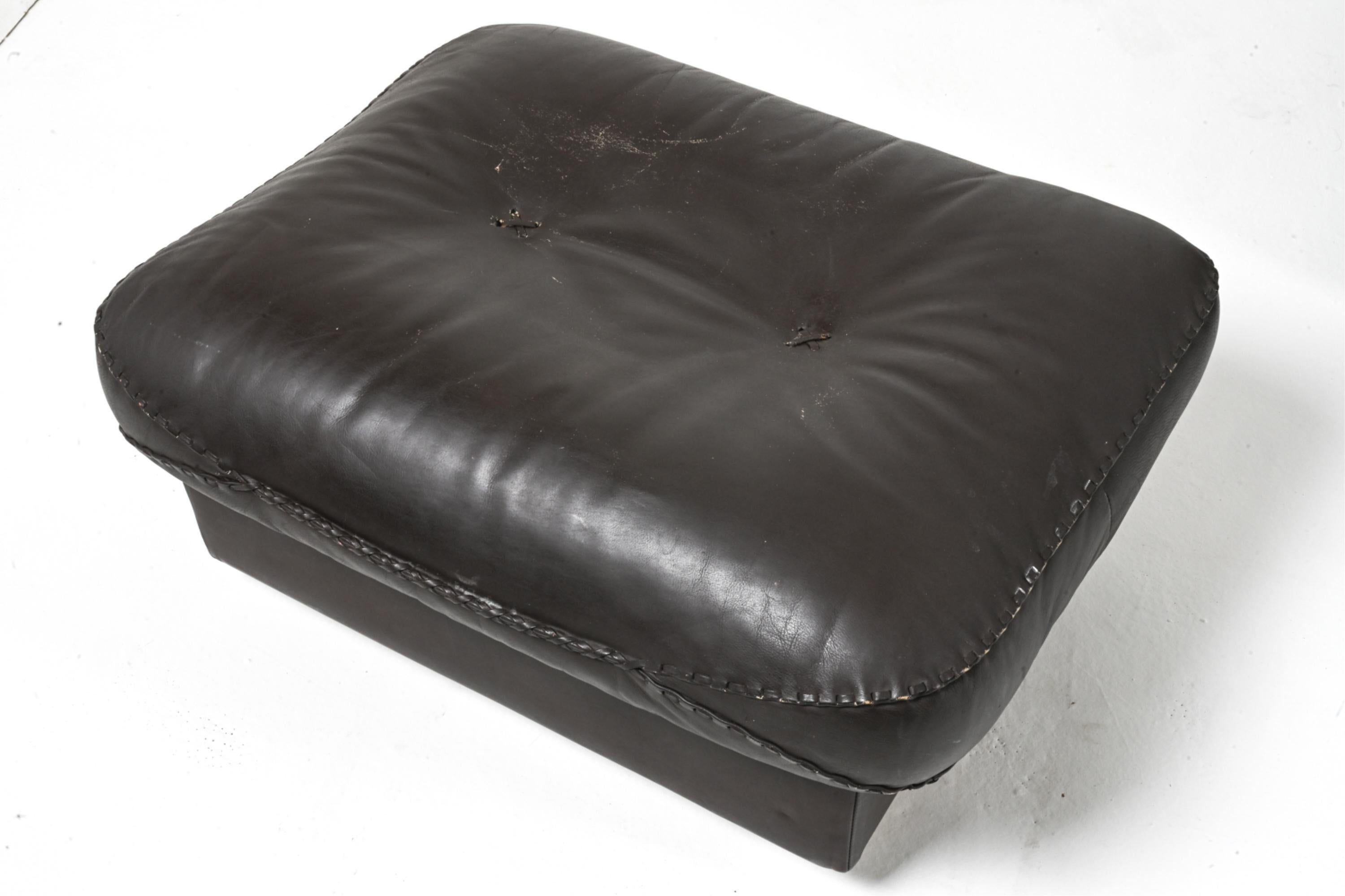 De Sede DS-101 James Bond Leder-Clubsessel & Ottomane im Angebot 4