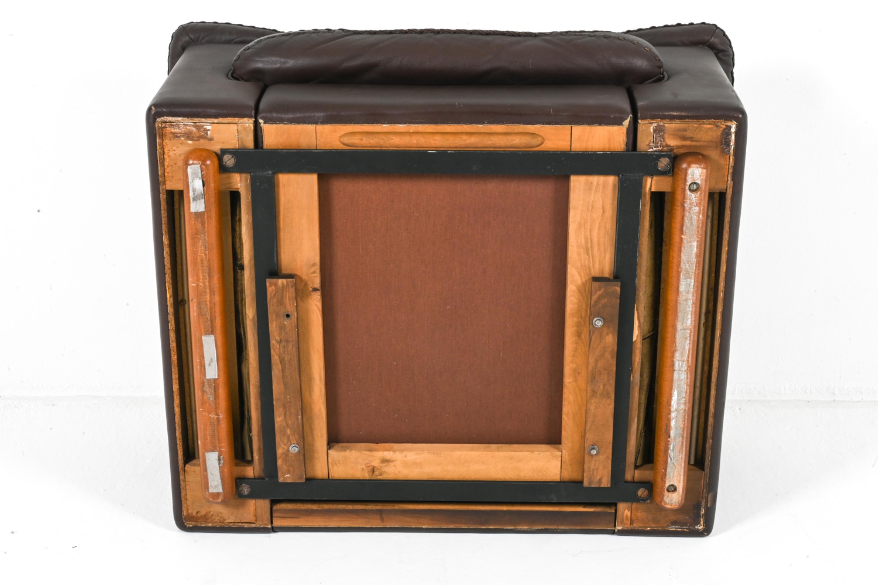 De Sede DS-101 James Bond Leder-Clubsessel & Ottomane im Angebot 9