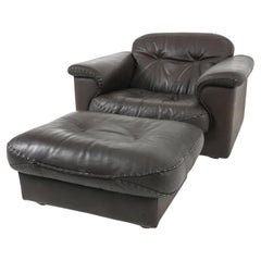 De Sede DS-101 James Bond Leather Club Chair & Ottoman
