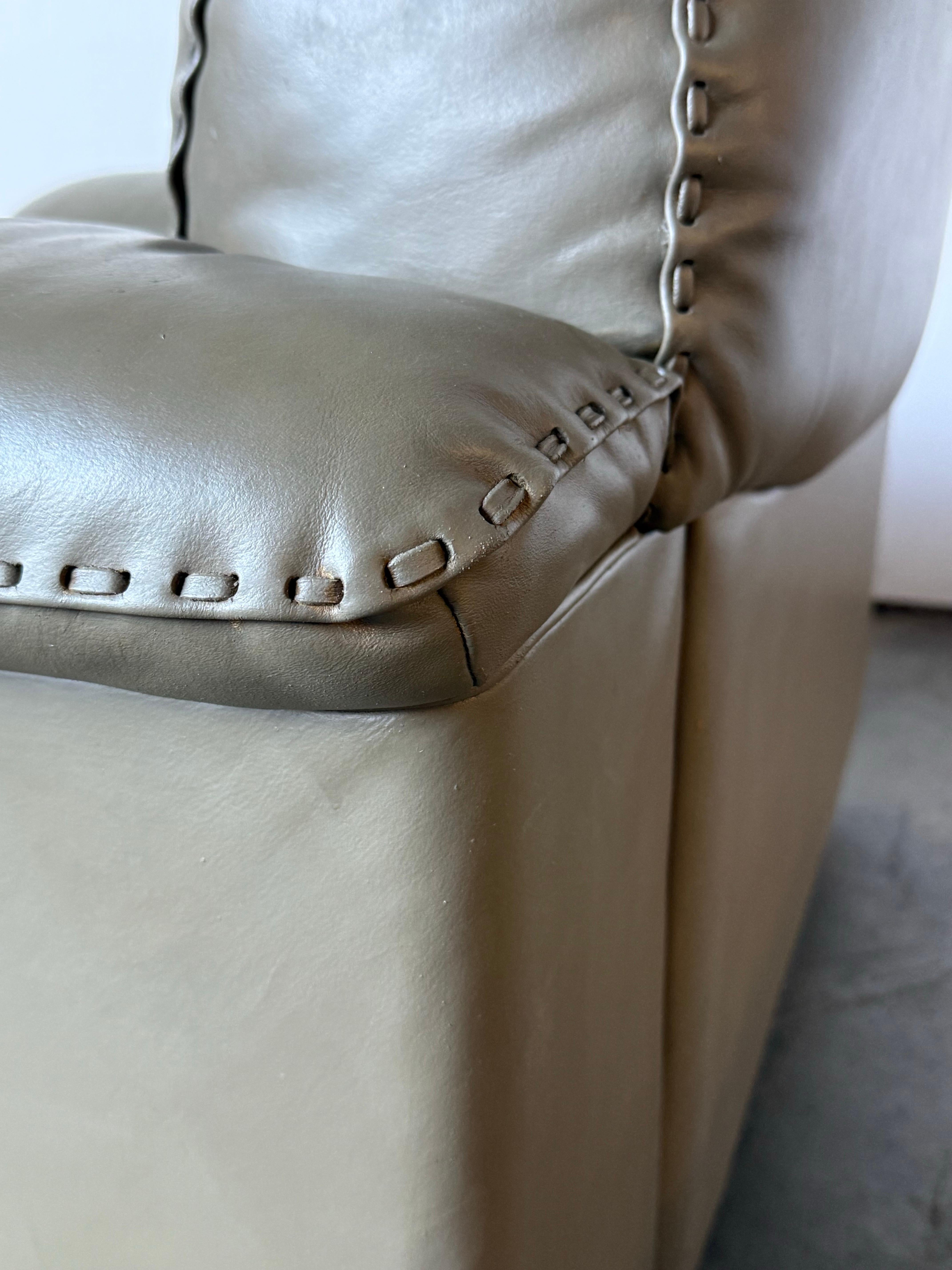 De Sede DS-101 Ledersessel mit Ottomane im Angebot 6