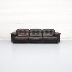 De Sede DS-101 Three-seater Sofa 1970s