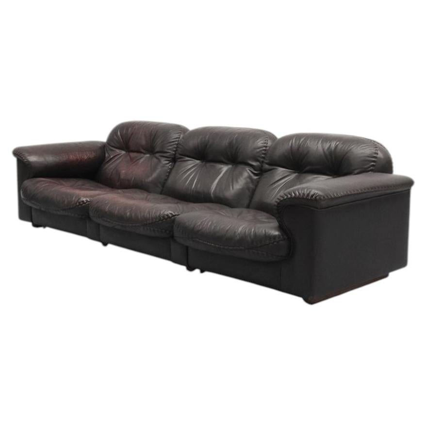 De Sede DS-101 Dreisitzer-Sofa aus den 1970er Jahren