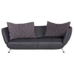 De Sede DS 102 Leather Sofa Gray Two-Seat Couch