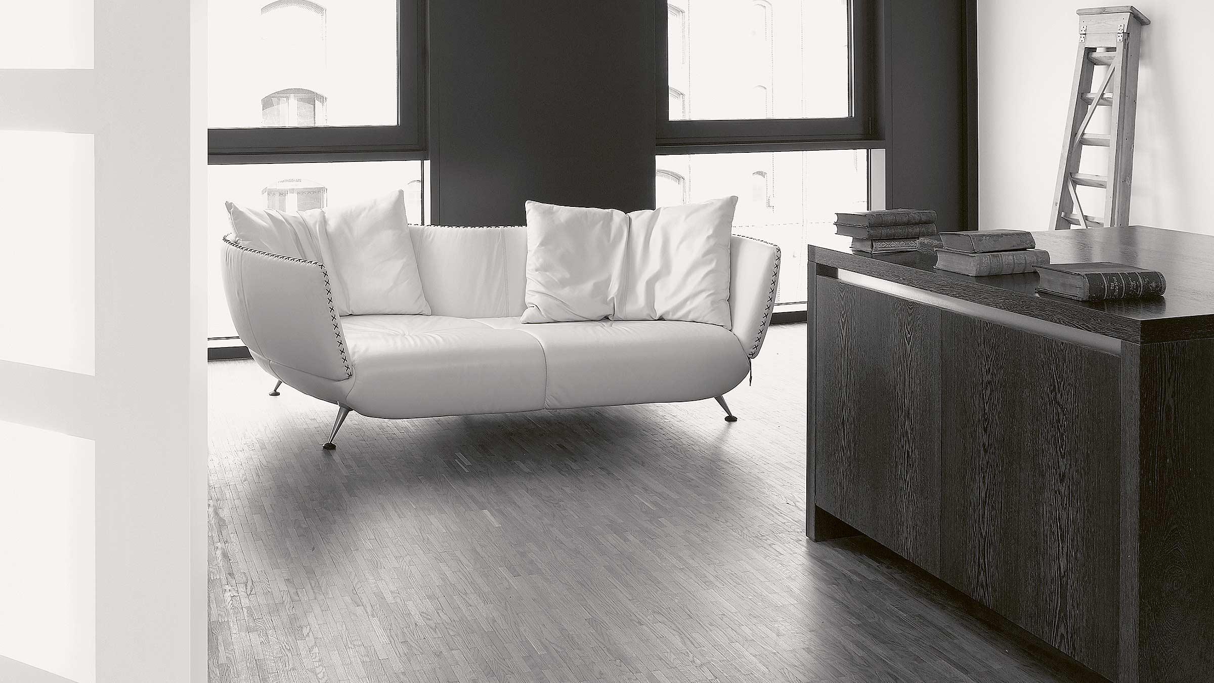 Swiss De Sede DS-102 Sofa in Espresso Upholstery by Mathias Hoffmann For Sale