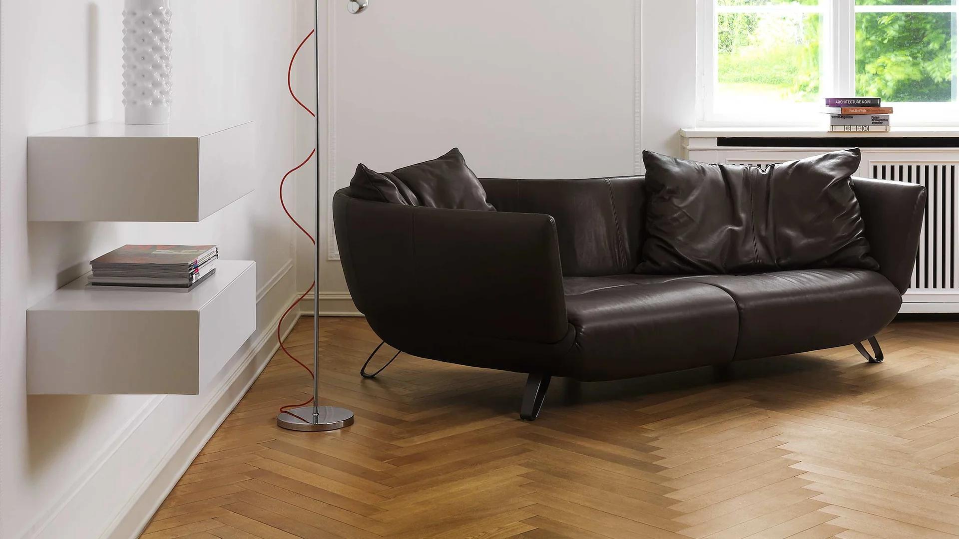 XXIe siècle et contemporain Canapé De Sede DS-102 en tissu taupe de Mathias Hoffmann en vente