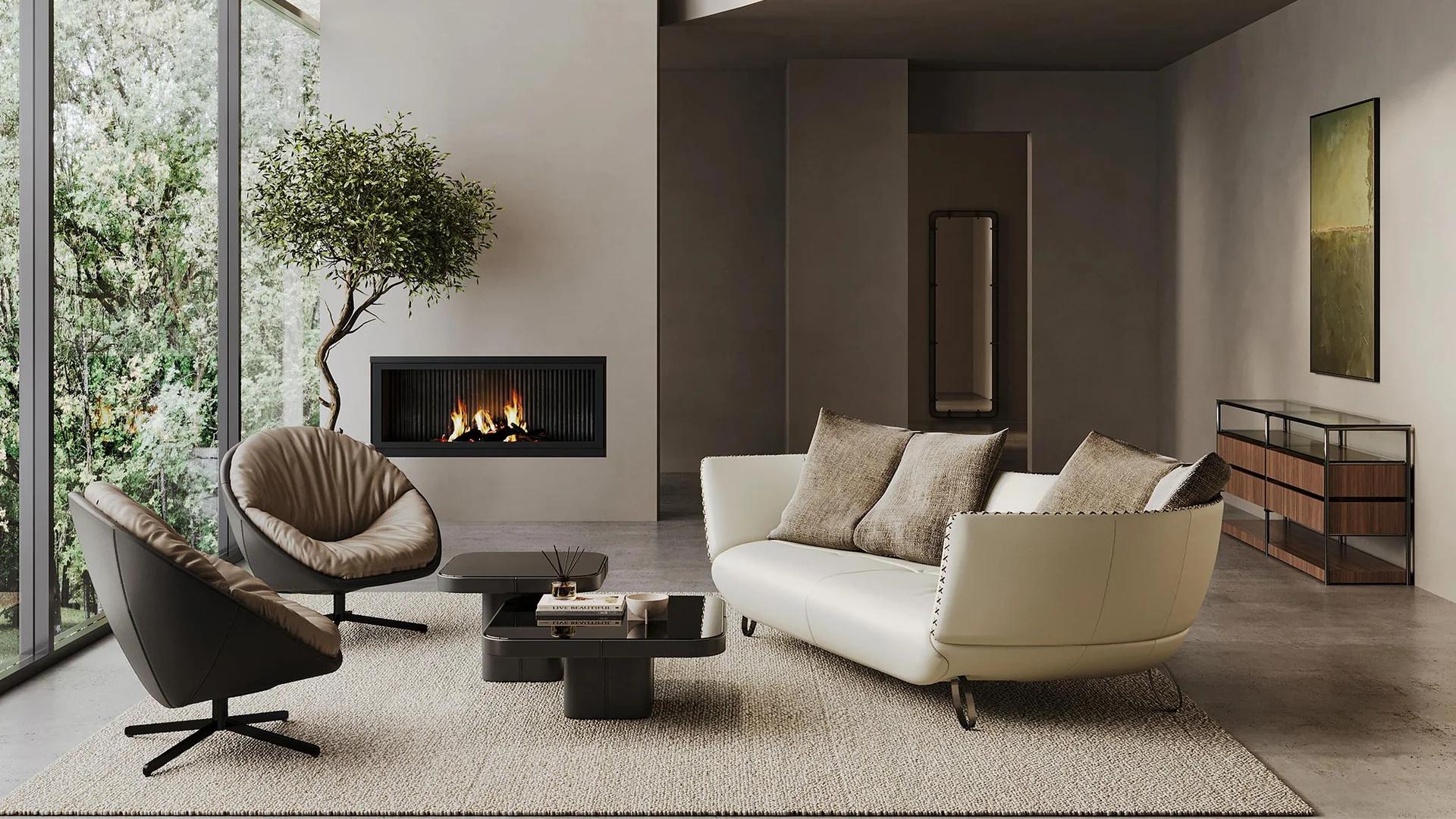 Cuir Canapé De Sede DS-102 en tissu taupe de Mathias Hoffmann en vente