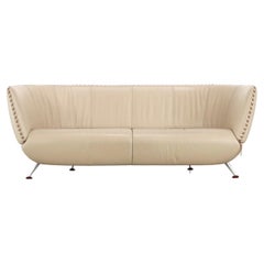 Vintage De Sede Ds 102 Two-Seater Sofa in Sand Upholstery by Mathias Hoffmann