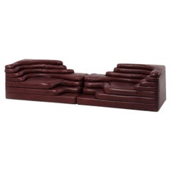 De Sede DS-1025/09 Terrazza by
Ubald Klug
Customised in dark red leather,
1970s