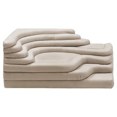 De Sede DS-1025/09 Terrazza Sofa Left in Perla Upholstery by Ubald Klug